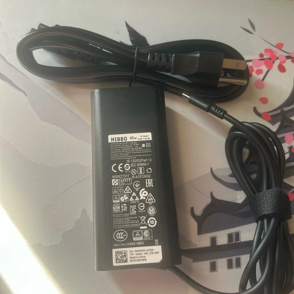 Sleek Black Power Adapter for Tablets